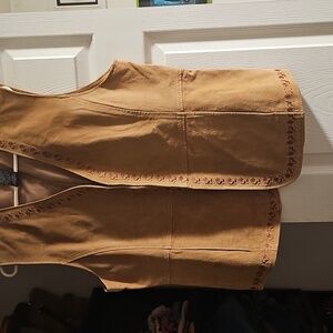 Outbrook leather western style vest